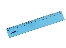 Лінійка пласт.; 15см; кол. блакит.; арт. KL0515; KLERK